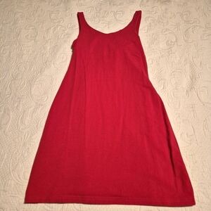 Bra Top women's size Medium red sleeveless dress, EUC or better